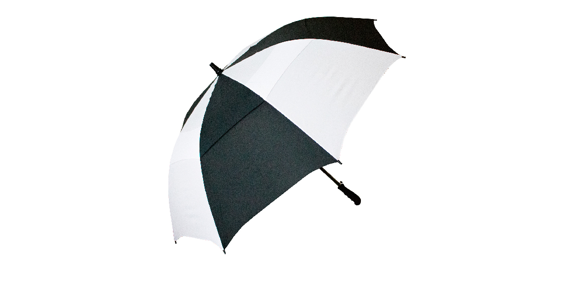 black and white umbrella